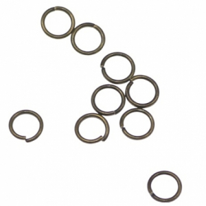 Accesorii metale comune - Zale deschise bronz antichizat D5 mm