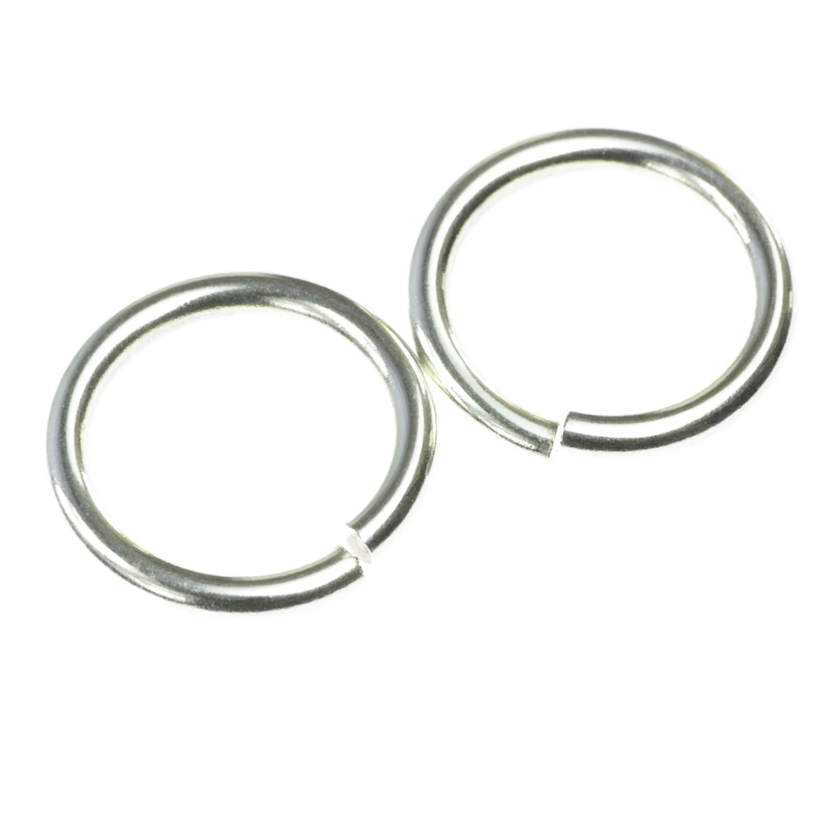 Zale, anouri - Zale deschise rotunde, alama placata cu argint, D 11 mm, gros. 2 mm