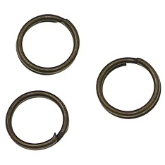Accesorii metale comune - Zale duble alama antichizata D8