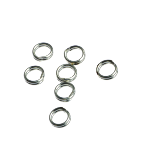 Accesorii argint - Zale duble, argint 925, diametrul 5 mm