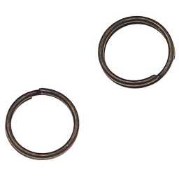 Accesorii metale comune - Zale duble bronz antichizat D 7 mm