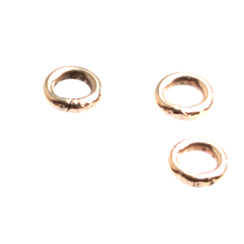Zale si anouri - Zale inchise, argint 925 placat cu aur roz, grosime 1 mm, diametrul 5 mm