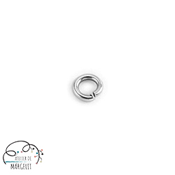 Accesorii metale comune - Zale deschise 6 mm alama placata argint antichizat