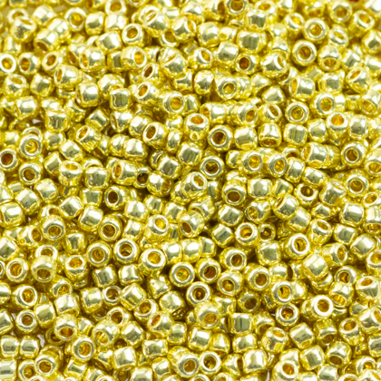 Margele TOHO - Round 11 0 : PermaFinish - Galvanized Yellow Gold TR-11-PF559