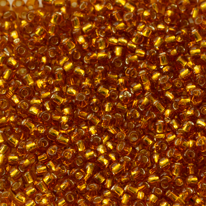 Margele Toho Round 11 0 silver lined topaz TR 11 22C