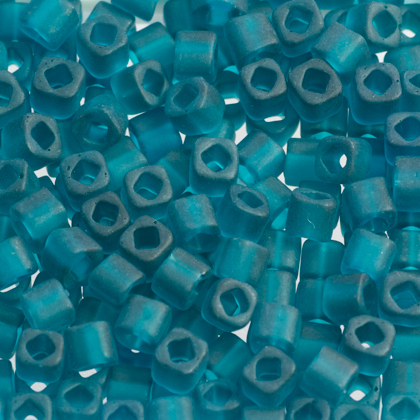 Toho Cube 3 mm Transparent-Frosted Teal