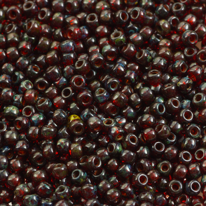 Toho round 11 0 : HYBRID Transparent Siam Ruby - PicassoTR-11-Y316