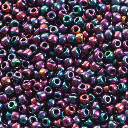 Toho round higher-metallic iris violet 2.2 mm