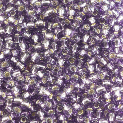 Toho round silver-lined tanzanite 2.2mm