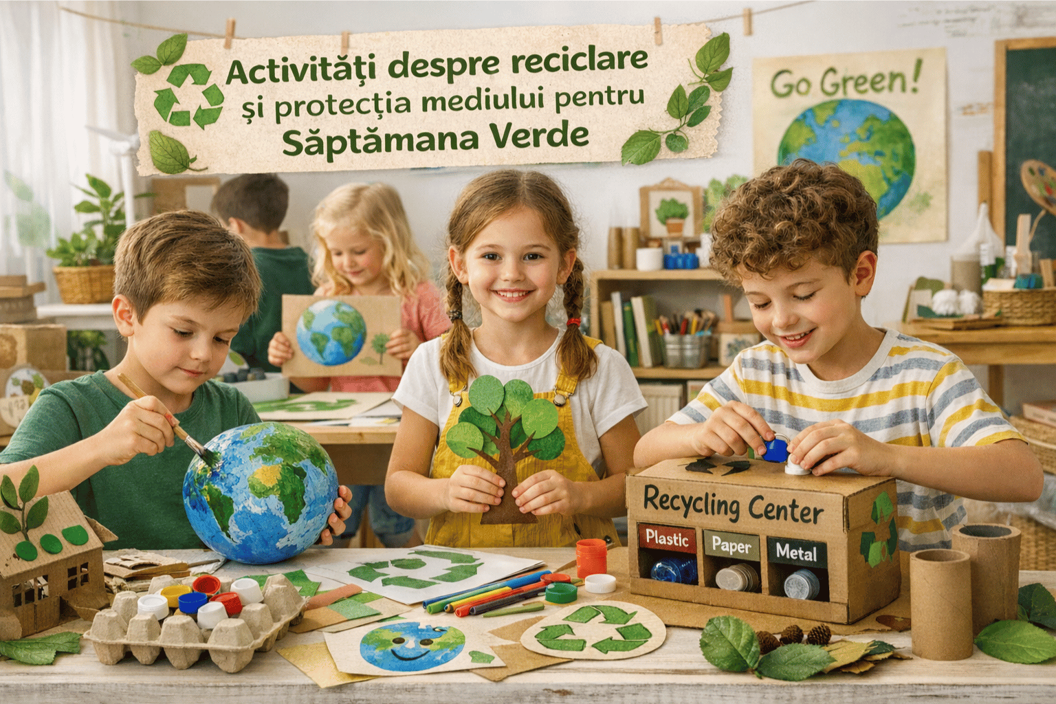 Activități despre reciclare pentru Săptămâna Verde