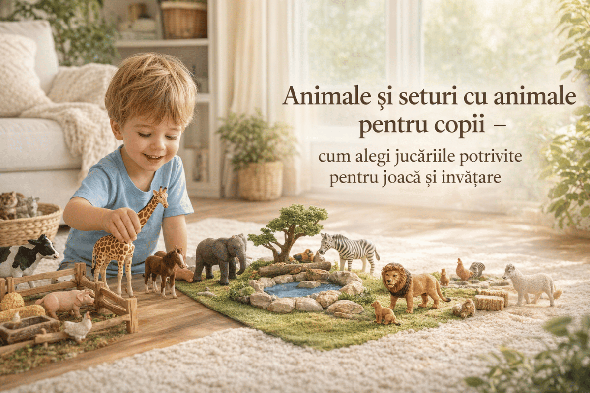 Animale și seturi cu animale pentru copii – cum alegi jucăriile potrivite pentru joacă și învățare