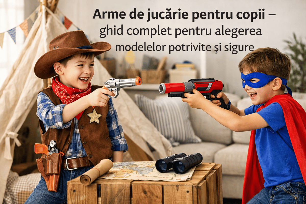 Arme de jucărie pentru copii – ghid complet pentru alegerea modelelor potrivite și sigure