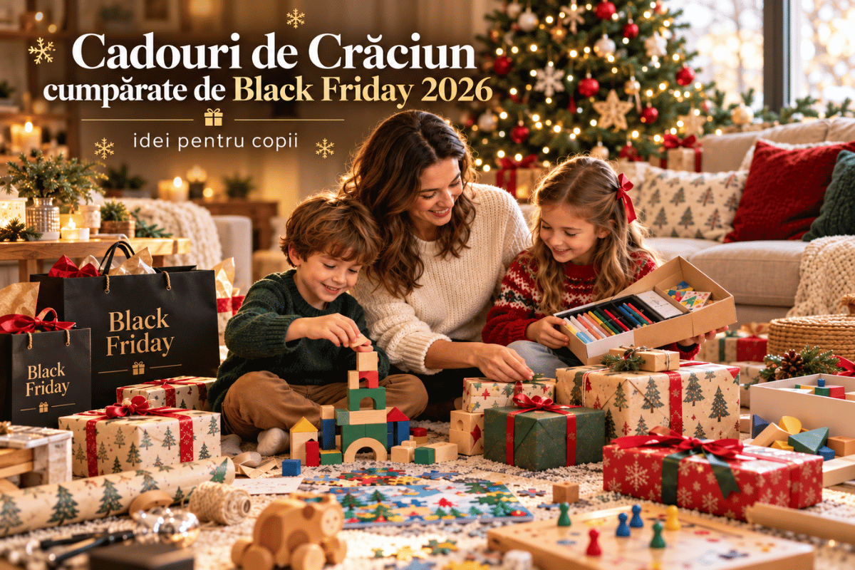 Cadouri de Crăciun cumpărate de Black Friday 2026: idei pentru copii