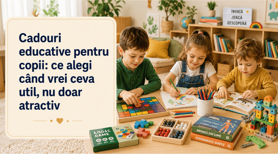 Cadouri educative pentru copii: idei utile și potrivite