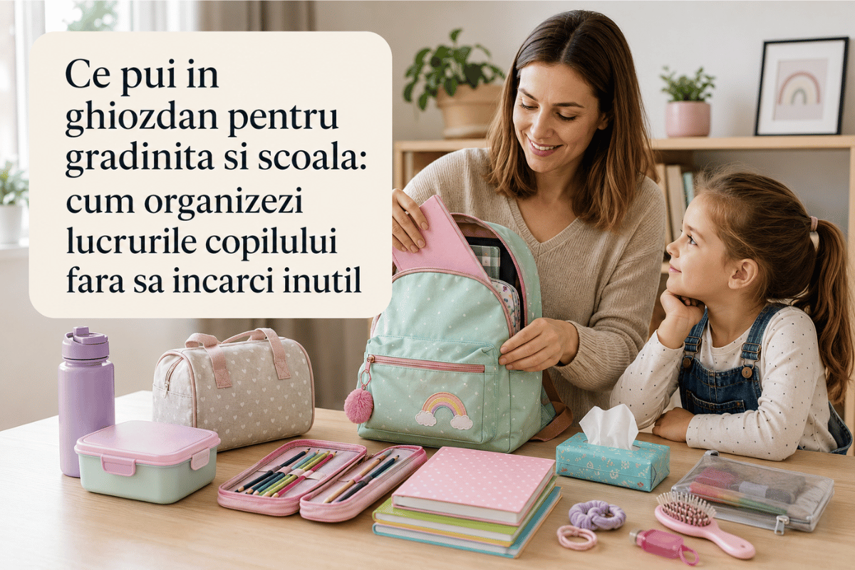 Ce pui in ghiozdan pentru gradinita si scoala