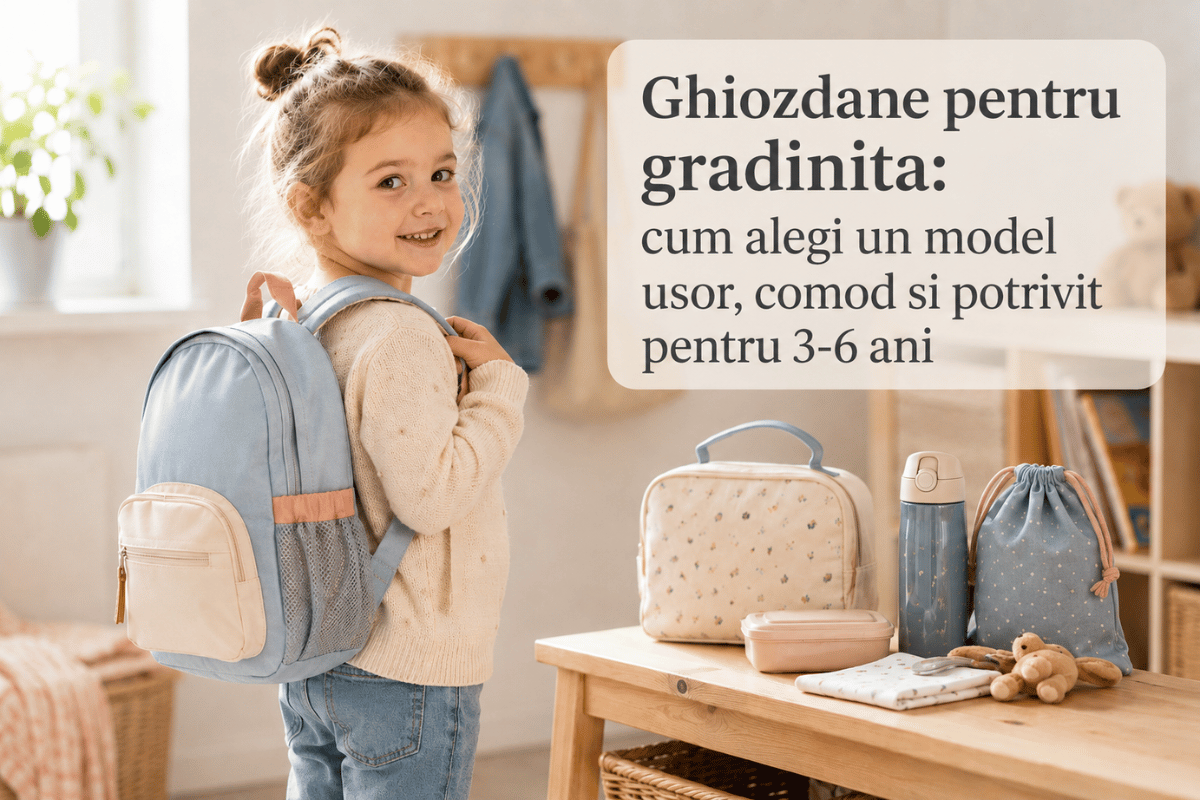Ghiozdane pentru gradinita: cum alegi modelul potrivit