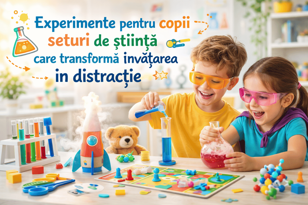 Experimente pentru copii – seturi de știință care transformă învățarea în distracție