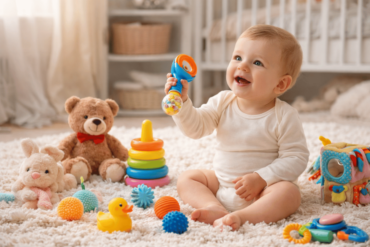 Jucării pentru bebeluși – Ghid complet pentru alegerea celor mai potrivite produse în primii ani de viață!