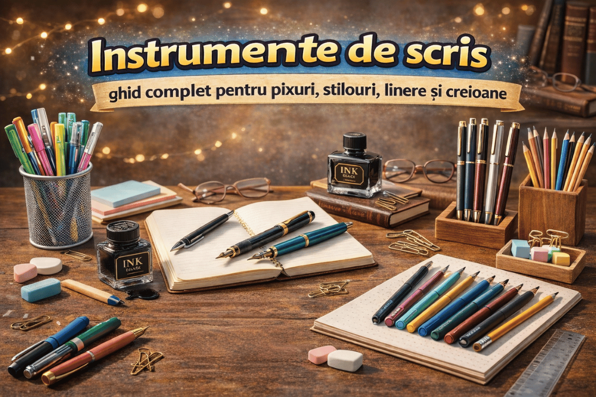 Instrumente de scris – ghid complet pentru pixuri, stilouri, linere și creioane