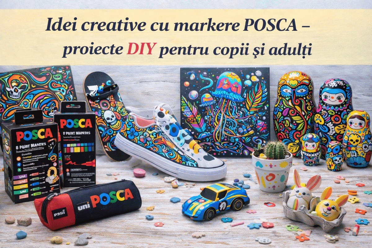 Idei creative cu markere POSCA – proiecte DIY pentru copii și adulți
