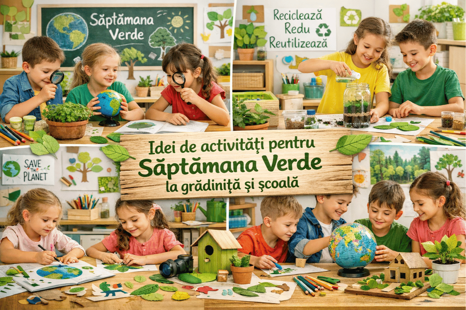 Idei de activități pentru Săptămâna Verde la grădiniță și școală
