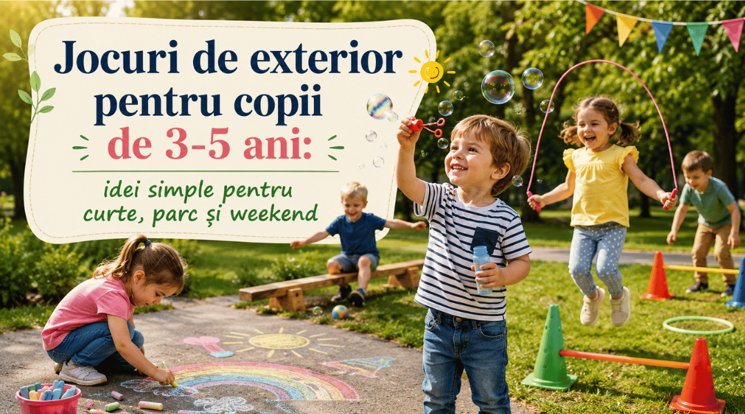 Jocuri de exterior pentru copii de 3-5 ani