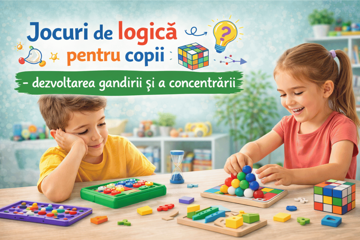Jocuri de logică pentru copii – dezvoltarea gândirii și a concentrării