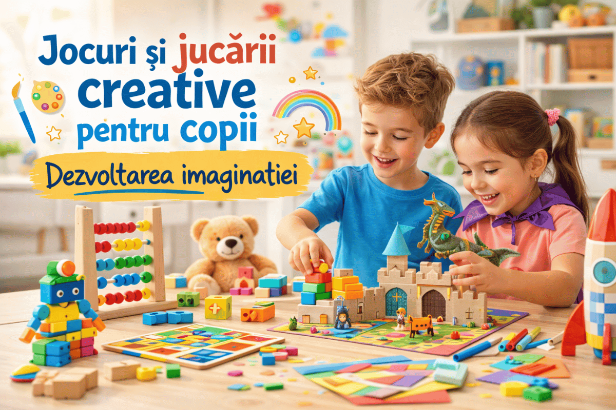 Jocuri și jucării creative pentru copii – dezvoltarea imaginației