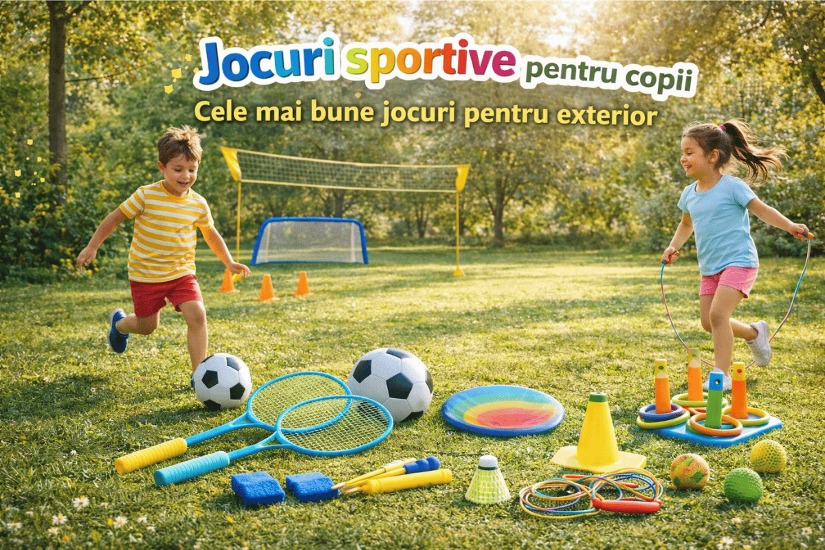 Jocuri sportive pentru copii – cele mai bune jocuri pentru exterior