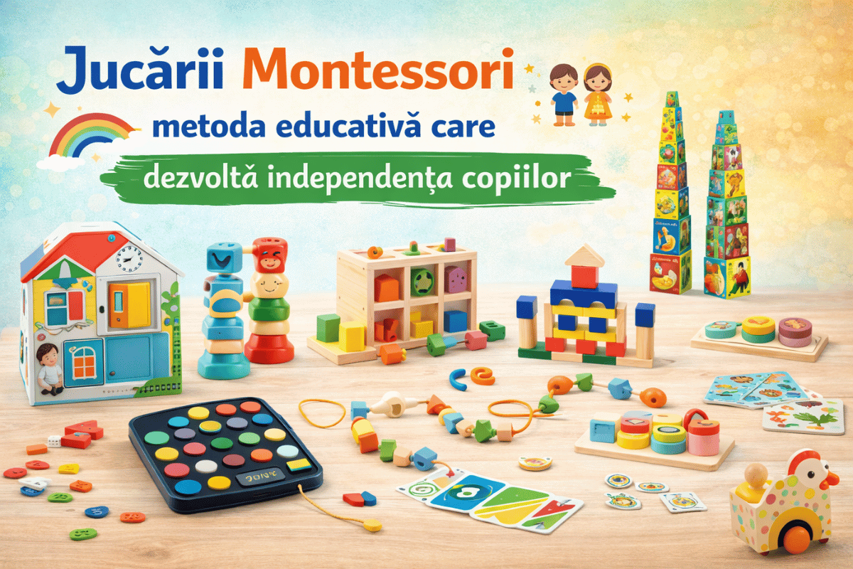 Jucării Montessori – metoda educativă care dezvoltă independența copiilor