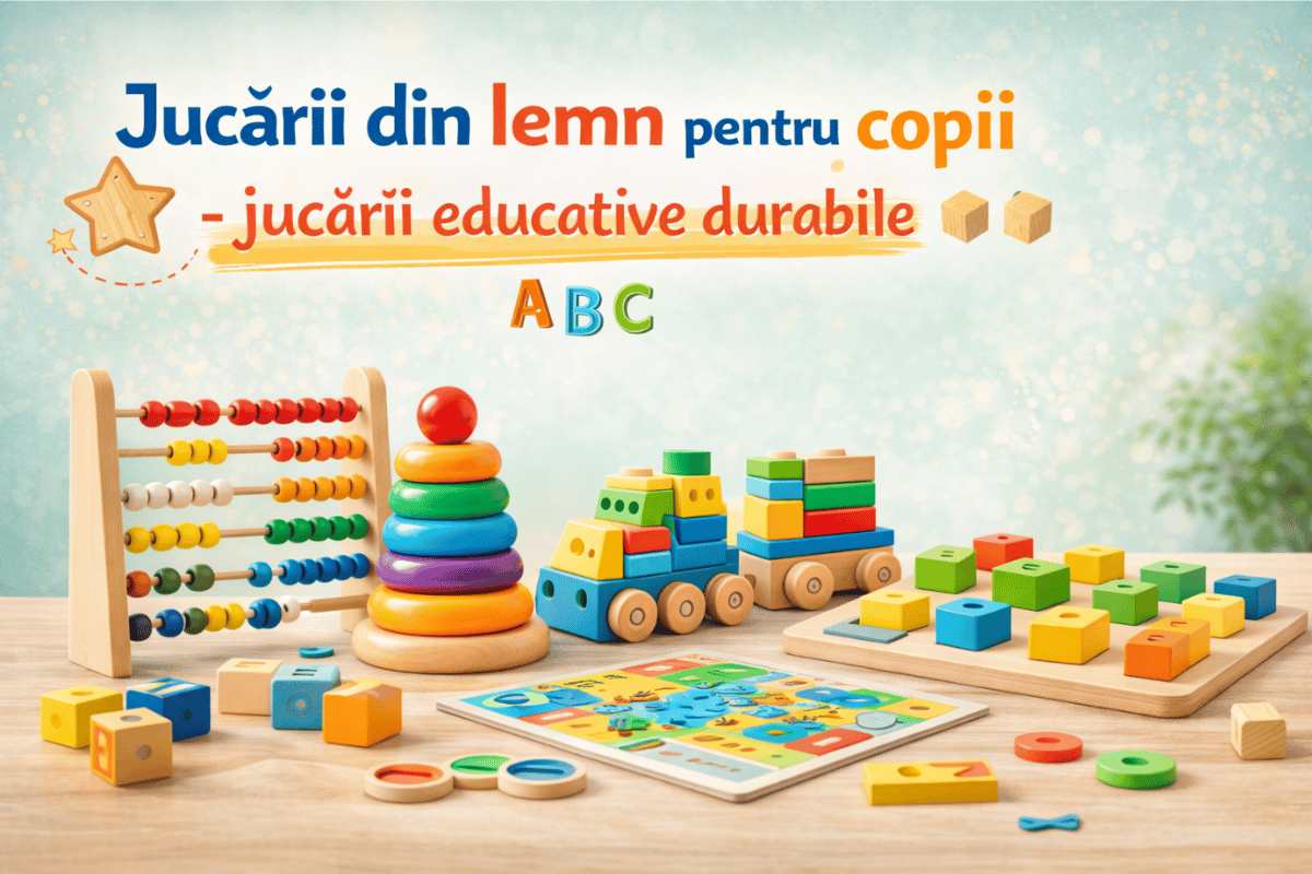 Jucării din lemn pentru copii – Jucării educative durabile