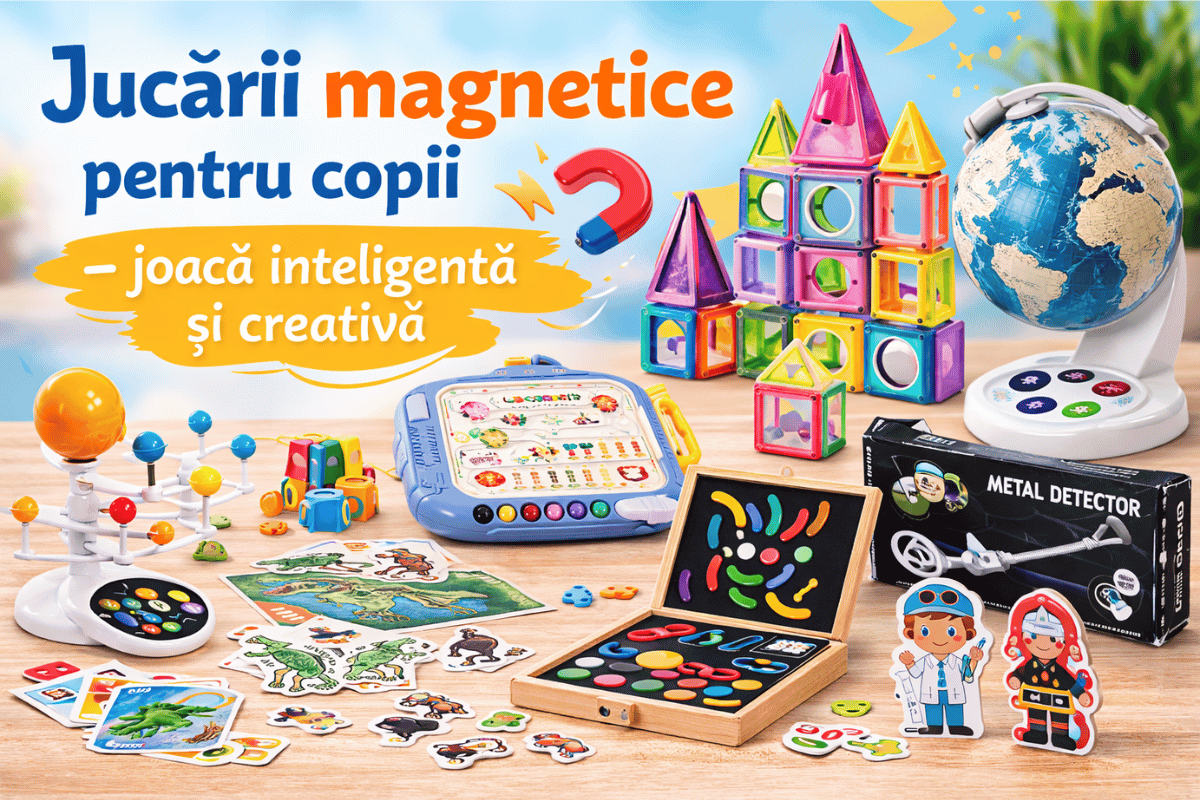 Jucării magnetice pentru copii – joacă inteligentă și creativă