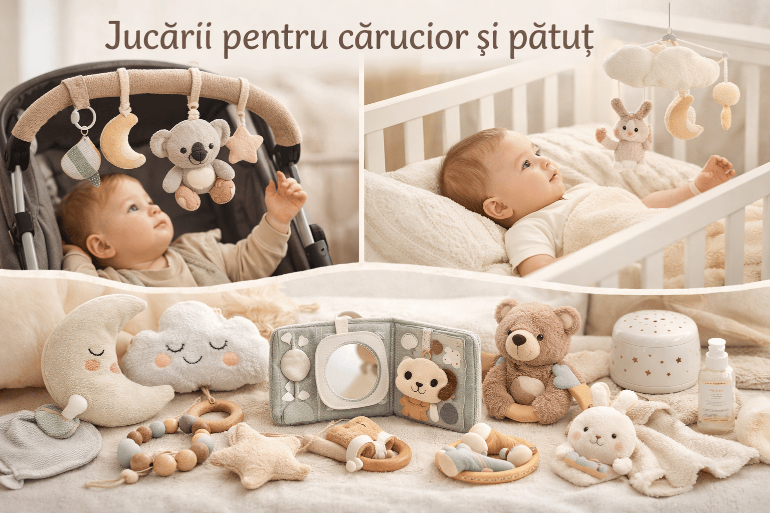Jucării pentru cărucior și pătuț