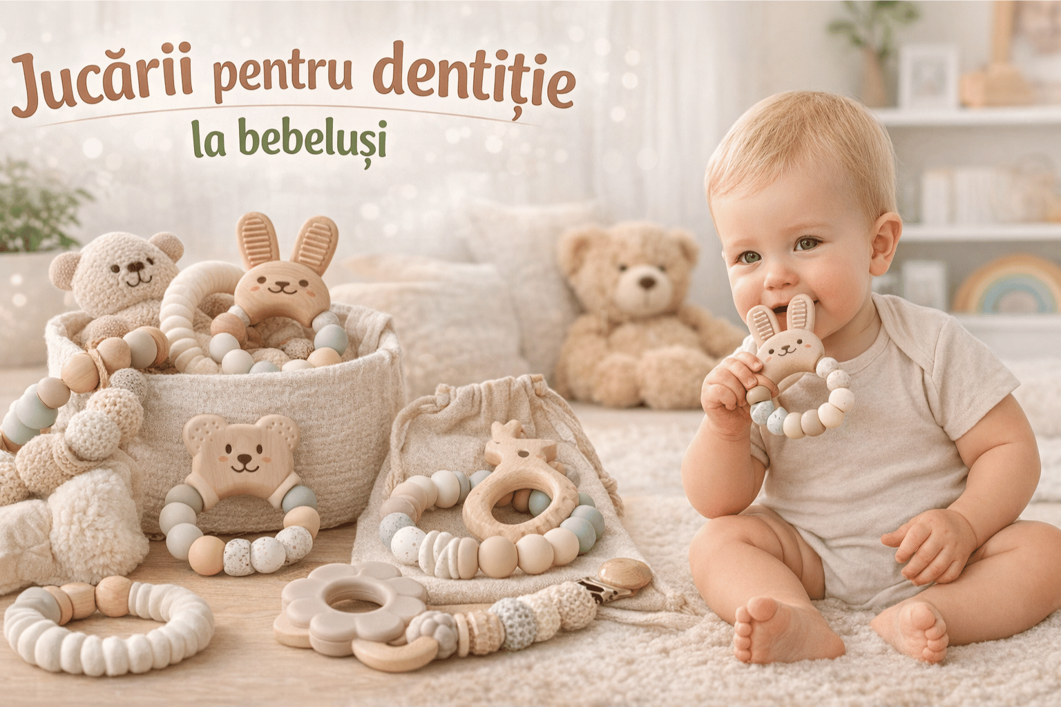 Jucării pentru dentiție la bebeluși