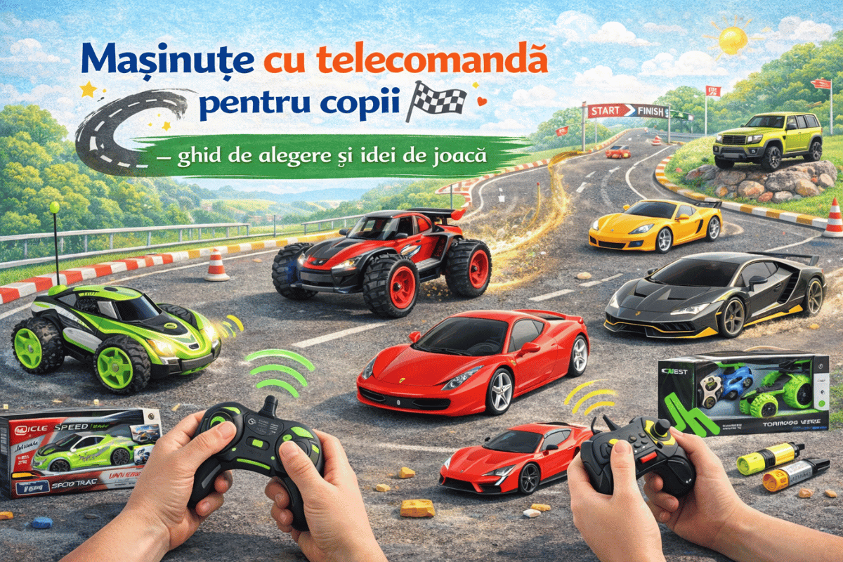 Mașinuțe cu telecomandă pentru copii – ghid de alegere și idei de joacă