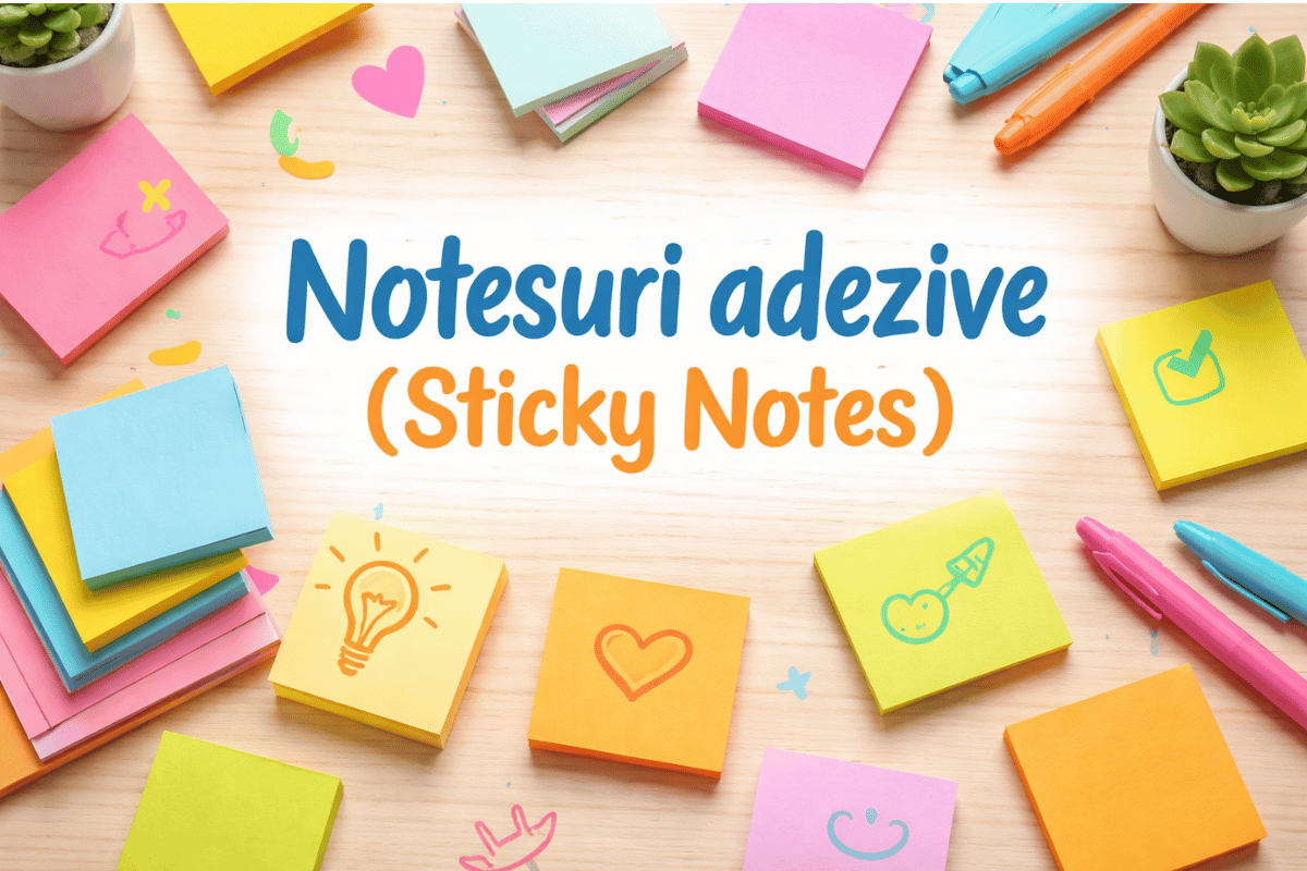 Notesuri adezive (Sticky Notes) – ghid complet: tipuri, beneficii, utilizări și cum le alegi corect