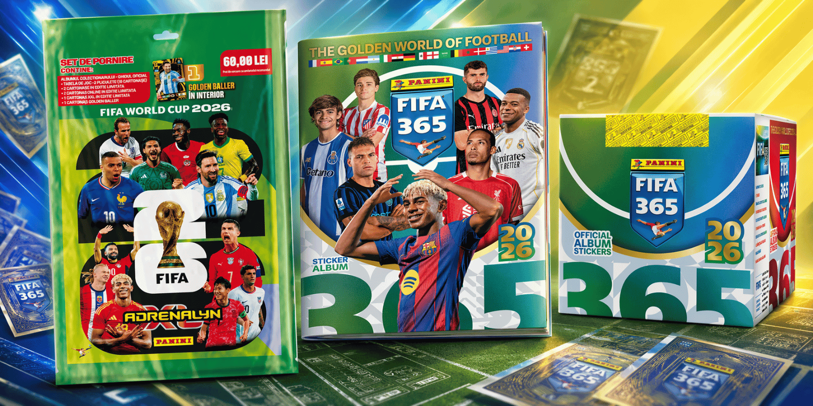 Panini FIFA World Cup 2026: ce conțin starter pack-urile, pachetele și tin-urile
