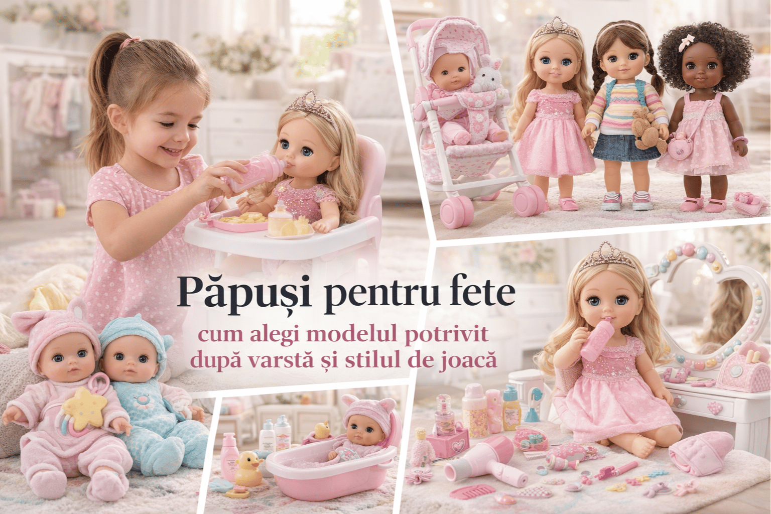 Păpuși pentru fete – cum alegi modelul potrivit după vârstă și stilul de joacă