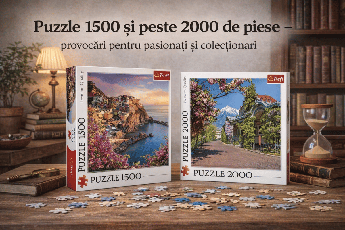 Puzzle 1500 și peste 2000 de piese – provocări pentru pasionați și colecționari
