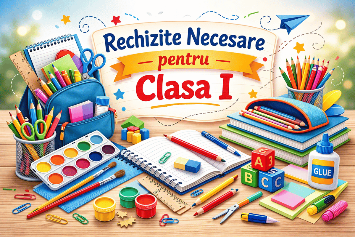 Rechizite necesare pentru clasa I – Lista completă pentru un început reușit
