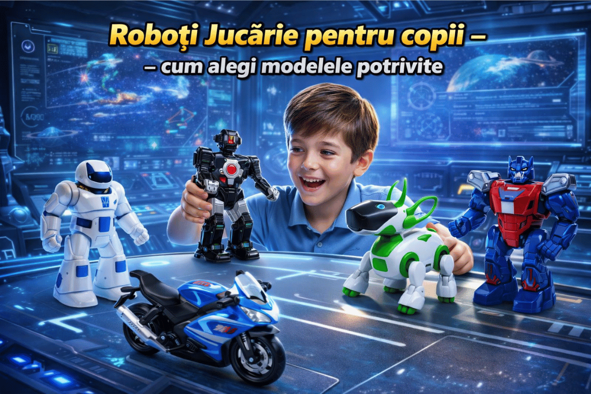 Roboți de jucărie pentru copii – tipuri, beneficii și recomandări