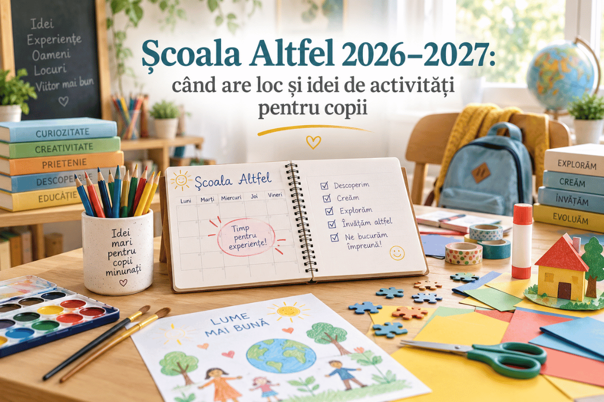 Școala Altfel 2026–2027: calendar și idei de activități