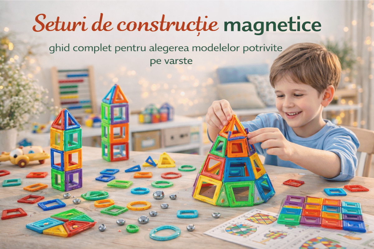 Seturi de construcție magnetice – ghid complet pentru alegerea modelelor potrivite pe vârste