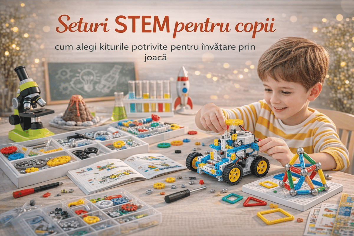 Seturi STEM pentru copii – cum alegi kiturile potrivite pentru învățare prin joacă