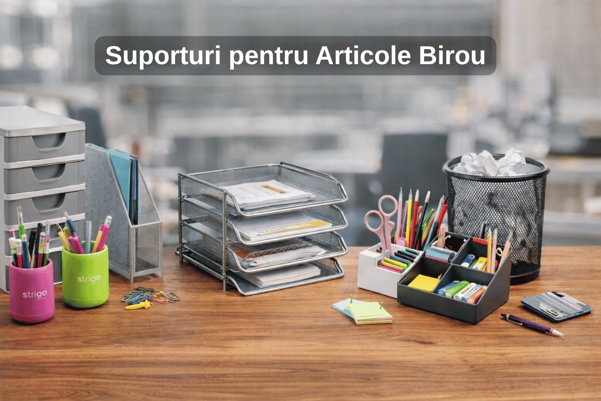 Suporturi pentru Articole birou – Ghid complet pentru organizare eficientă acasă, la școală și la birou