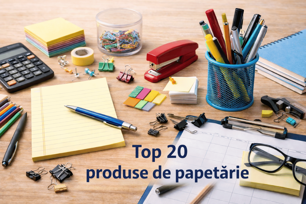 Top 20 produse de papetărie pentru birou care îți cresc productivitatea