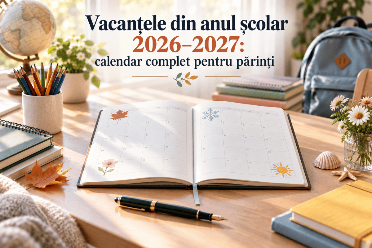 Vacanțele din anul școlar 2026–2027: calendar complet pentru părinți
