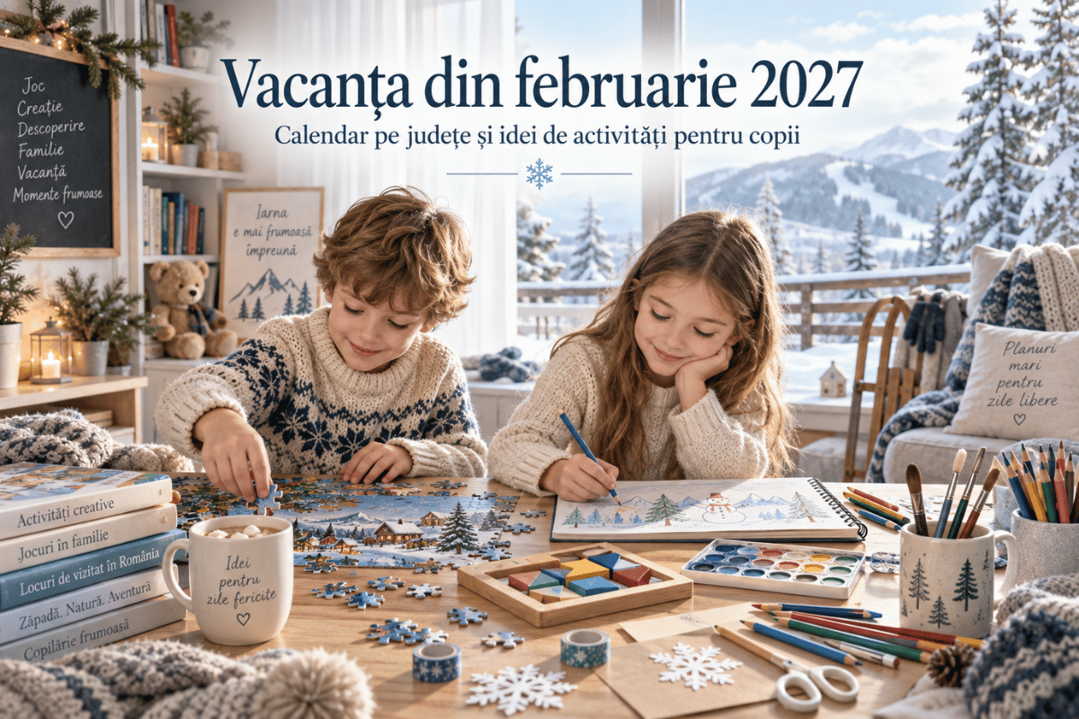 Vacanța februarie 2027: calendar pe județe și activități