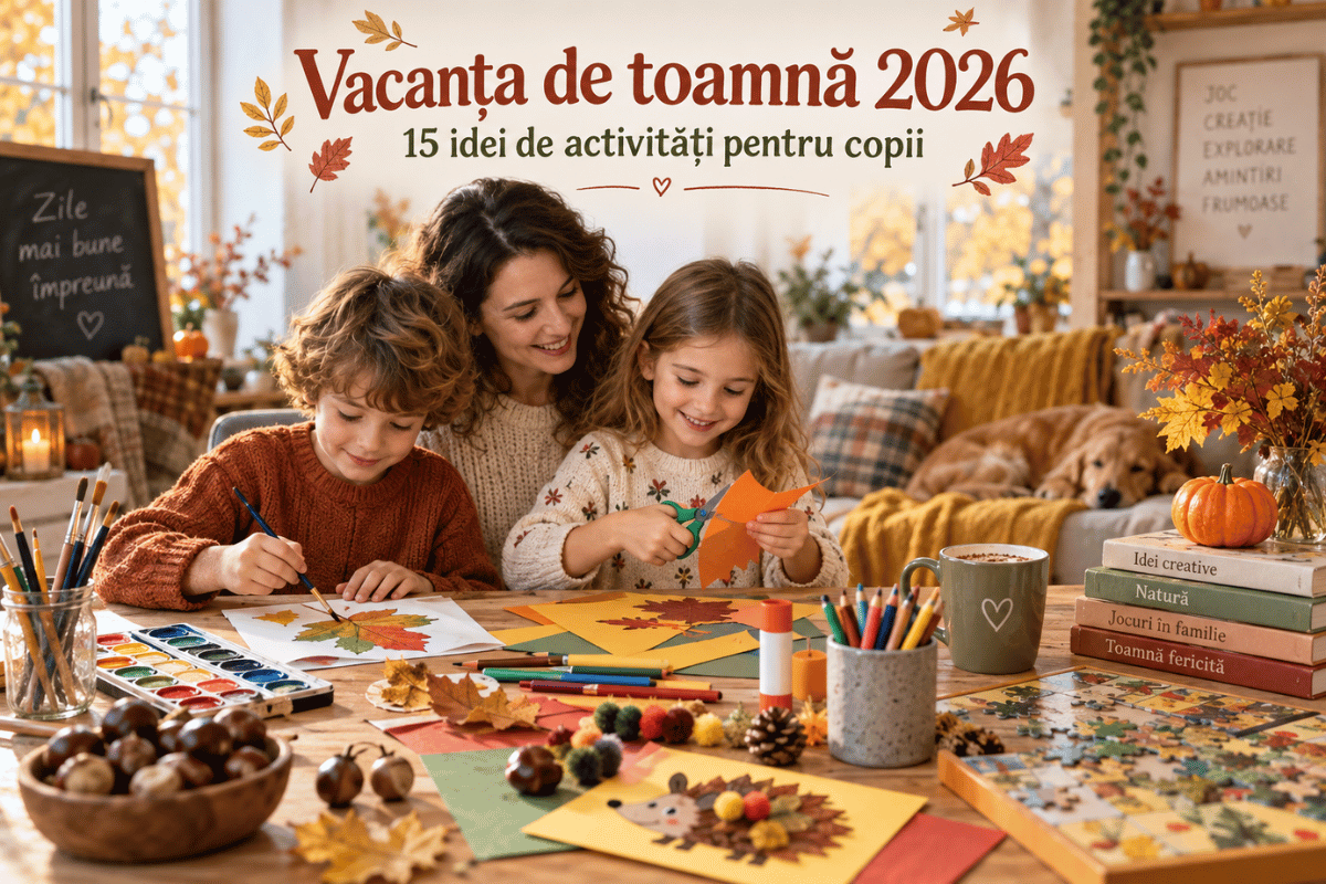 Vacanța de toamnă 2026: 15 activități pentru copii