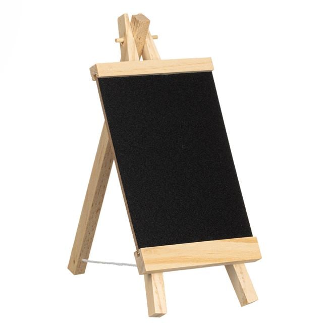 Accesorii art&craft lemn - Sevalet din lemn cu placa neagra
